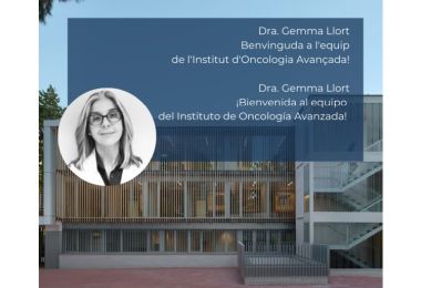 Doctora Gemma Llort se une al equipo mdico del Instituto de Oncologa Avanzada en Barcelona